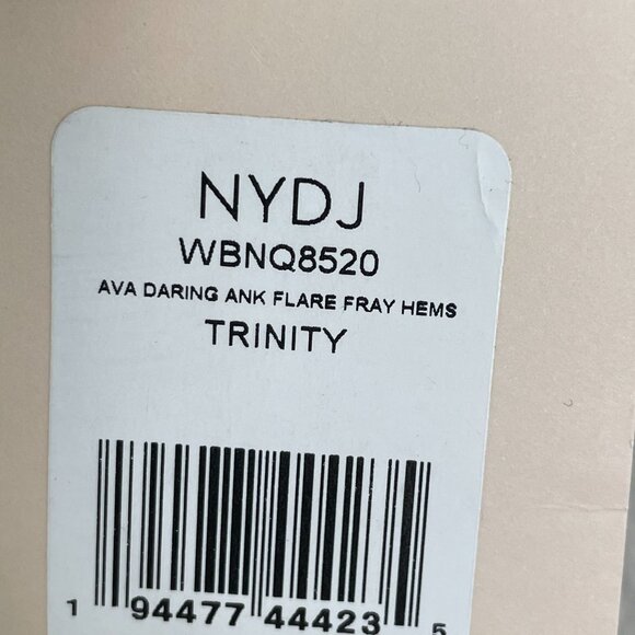 NEW NYDJ Womens Plus 20W Ava Flare Jeans Black Trinity Raw Hem Denim Lift Tuck - Picture 5 of 12